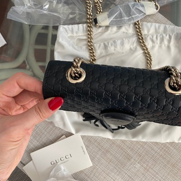 Gucci Micro Guccissima Margaux Black Leather bag - Picture 8 of 8